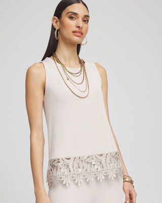 Travelers™ Lace Trim Tank | Chico's